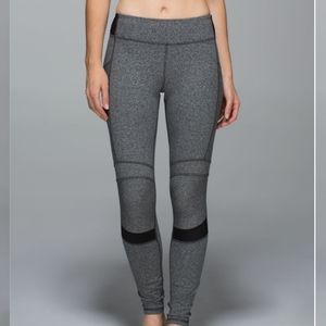 Lululemon Motivate Pant Heathered Speckled Black / Black